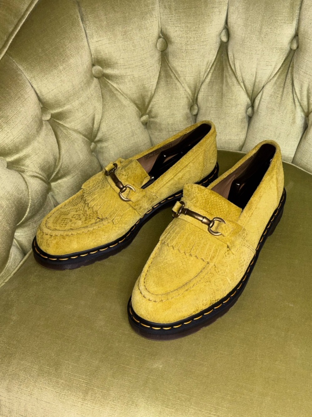 Dr. Martens ADRIAN SNAFFLE Loafers Suede AW006 Size 12 - Picture 9 of 11